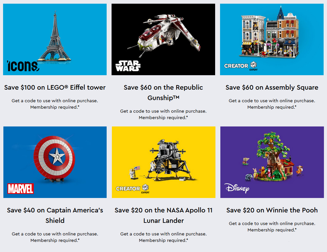 LEGO Insiders Weekend Deals, Discounts and GWPs iDisplayit